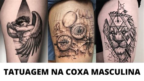 TATUAGEM NA COXA MASCULINA: 40 Inspirações。